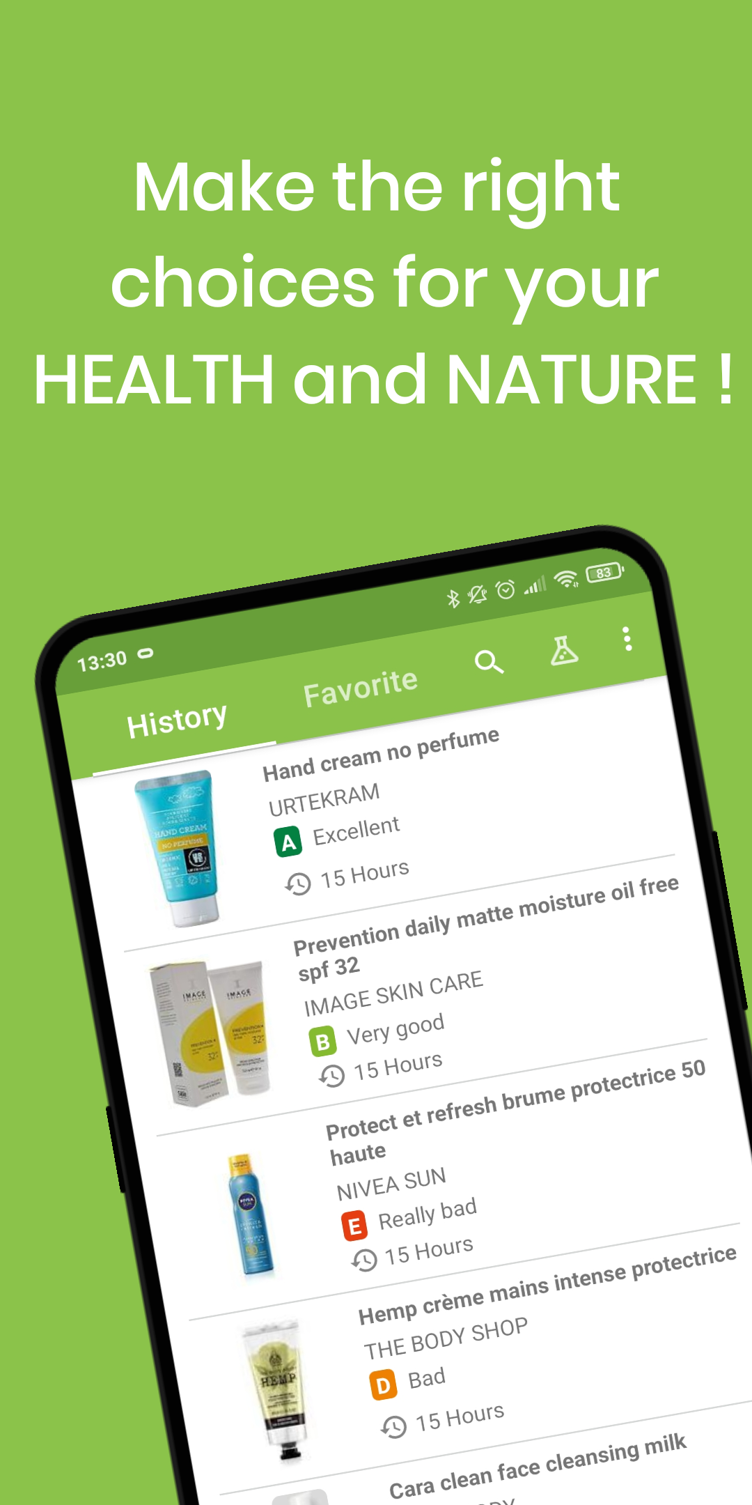 Healthy Cosmetics - Product scan gallery image