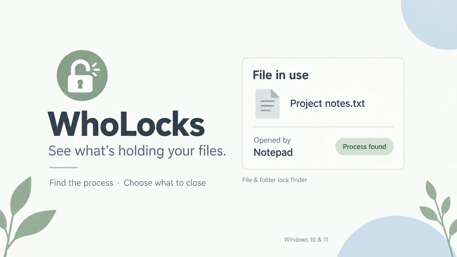 WhoLocks screenshot 2