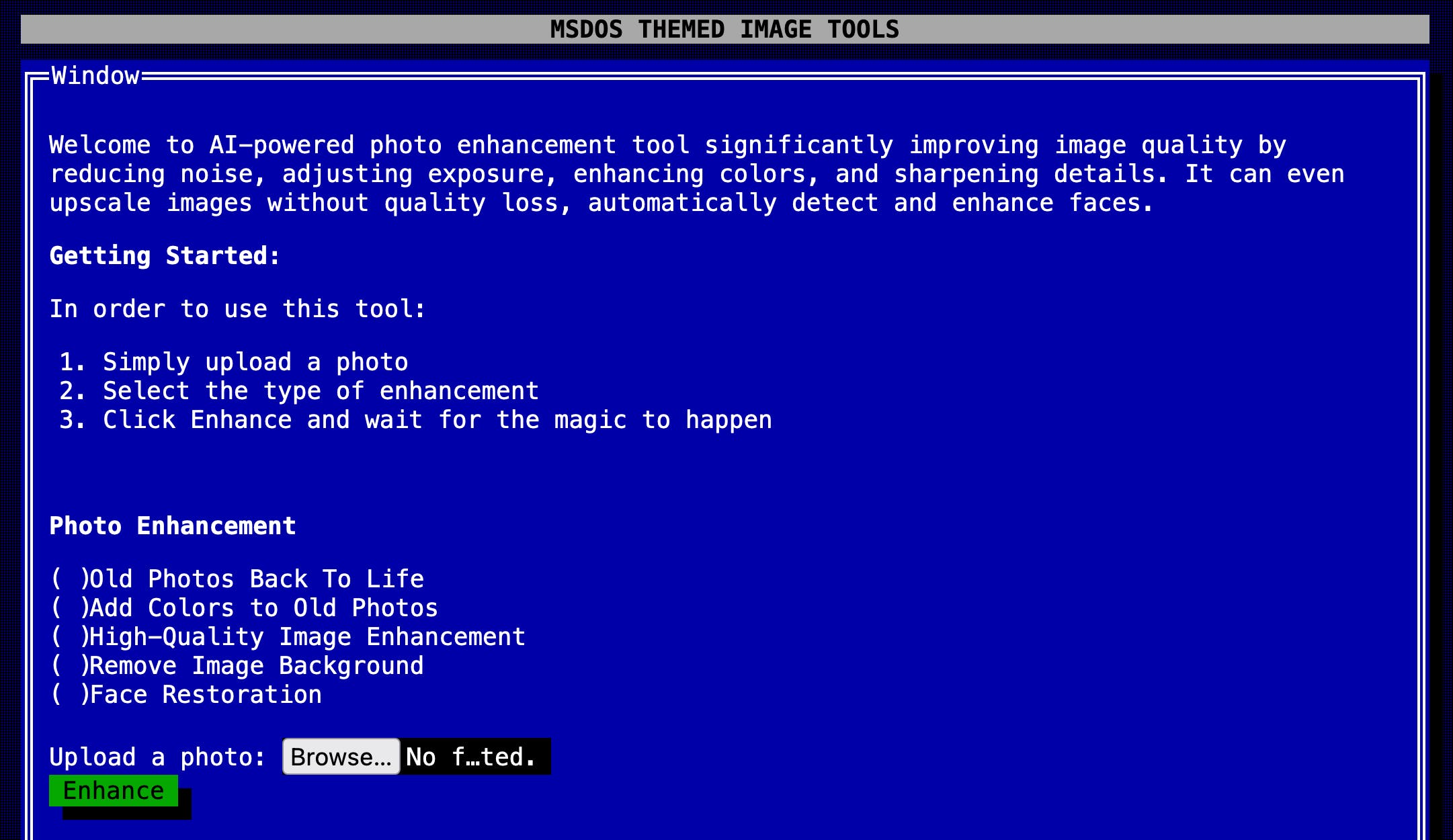 MSDOS Image Tools media 1