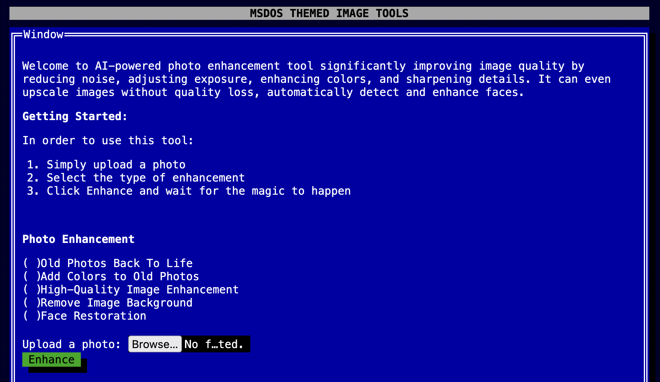 MSDOS Image Tools media 1