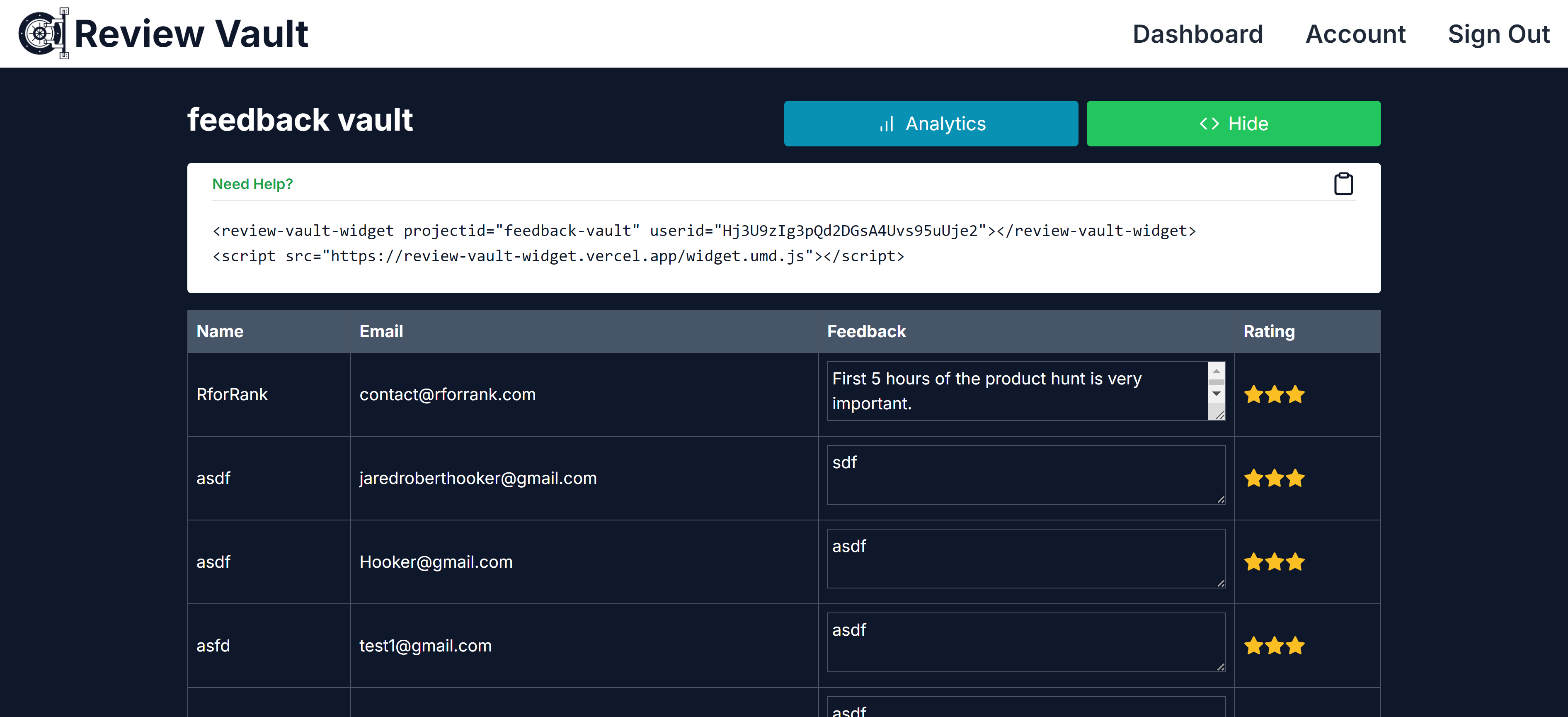 Review Vault gallery image