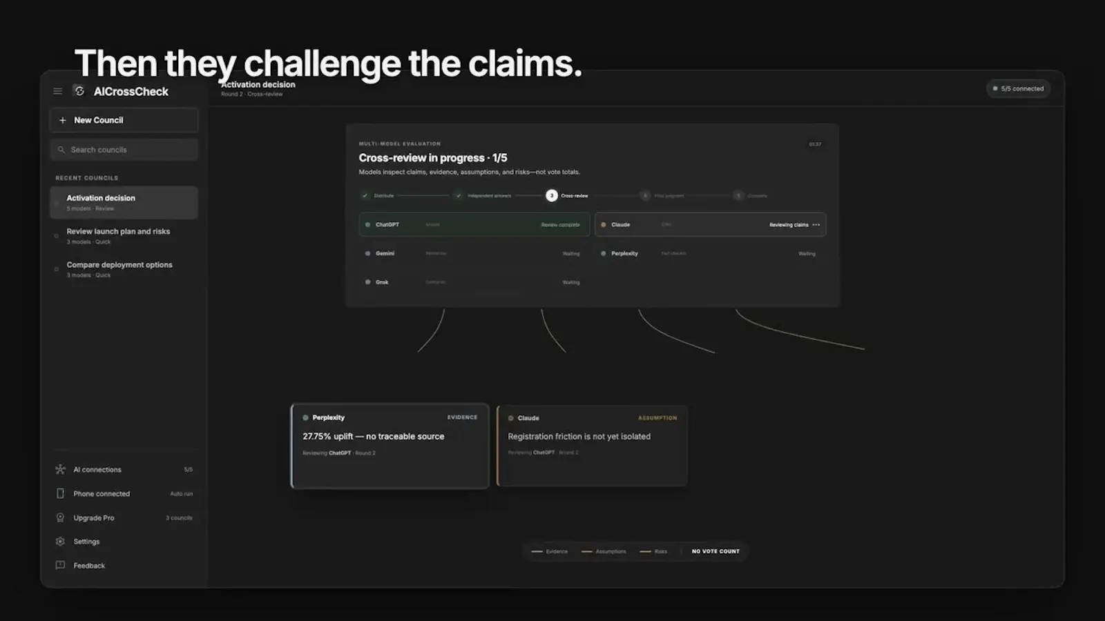 AICrossCheck screenshot 1 (video preview)
