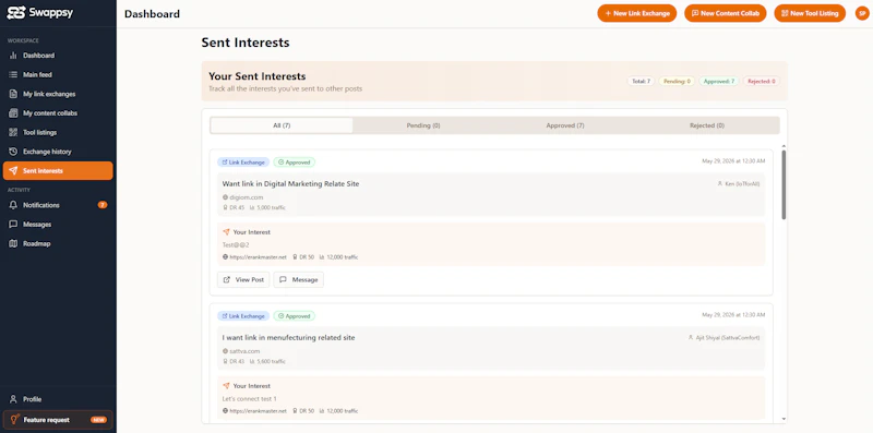 Swappsy.net screenshot 5