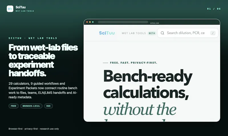 SciTuu Wet Lab Tools screenshot 2