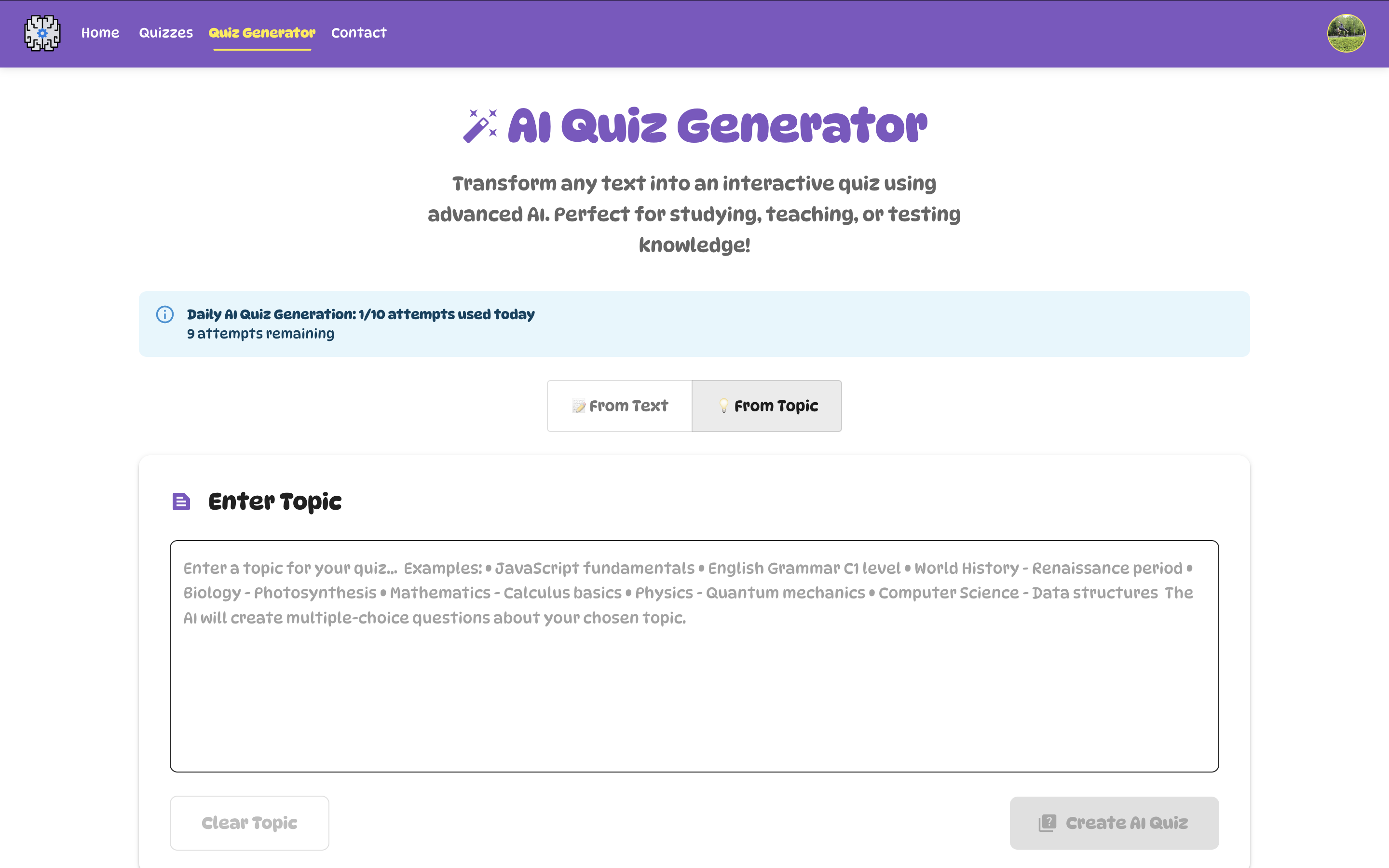 QuizGenerator gallery image