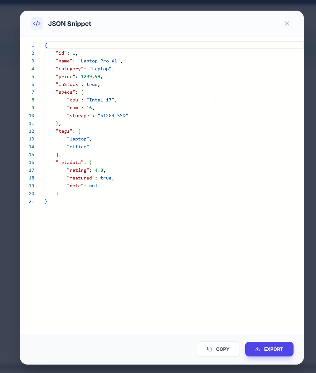 Json To Grid gallery image