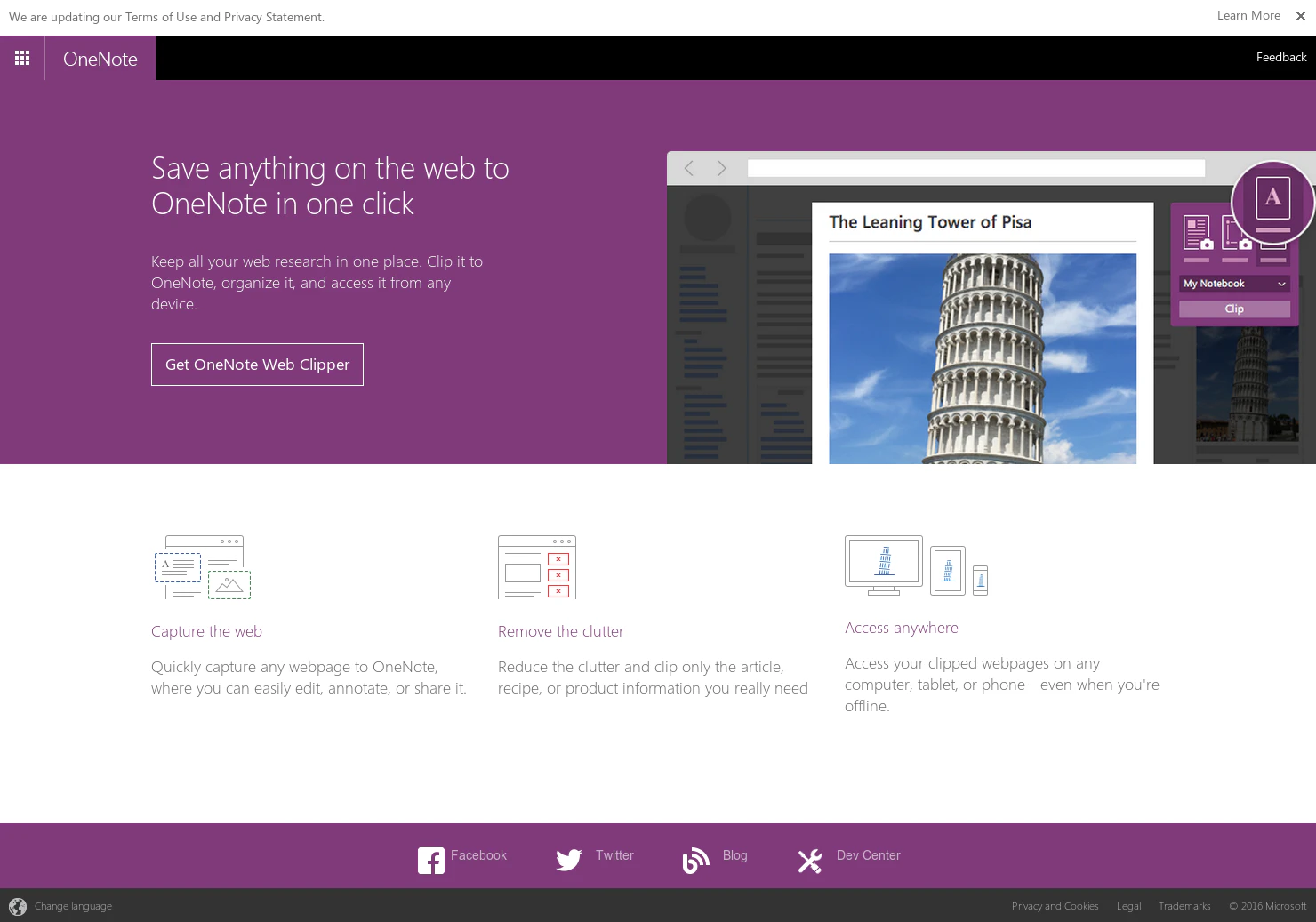 OneNote Clipper 2.0