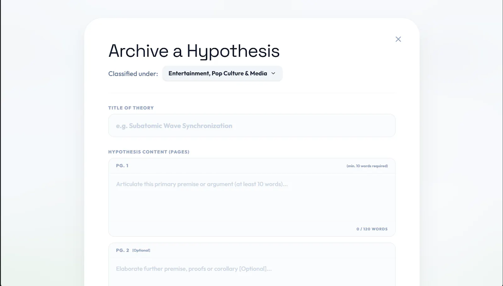 Theority screenshot 2