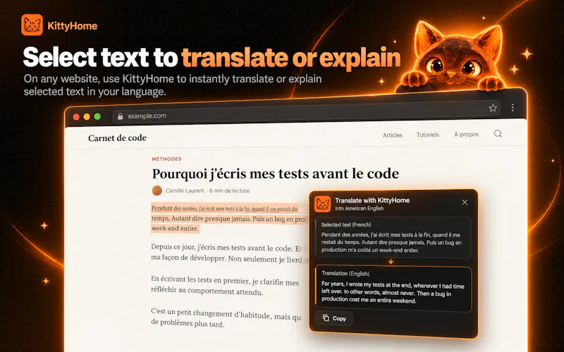 KittyHome AI Writing Assistant screenshot 5