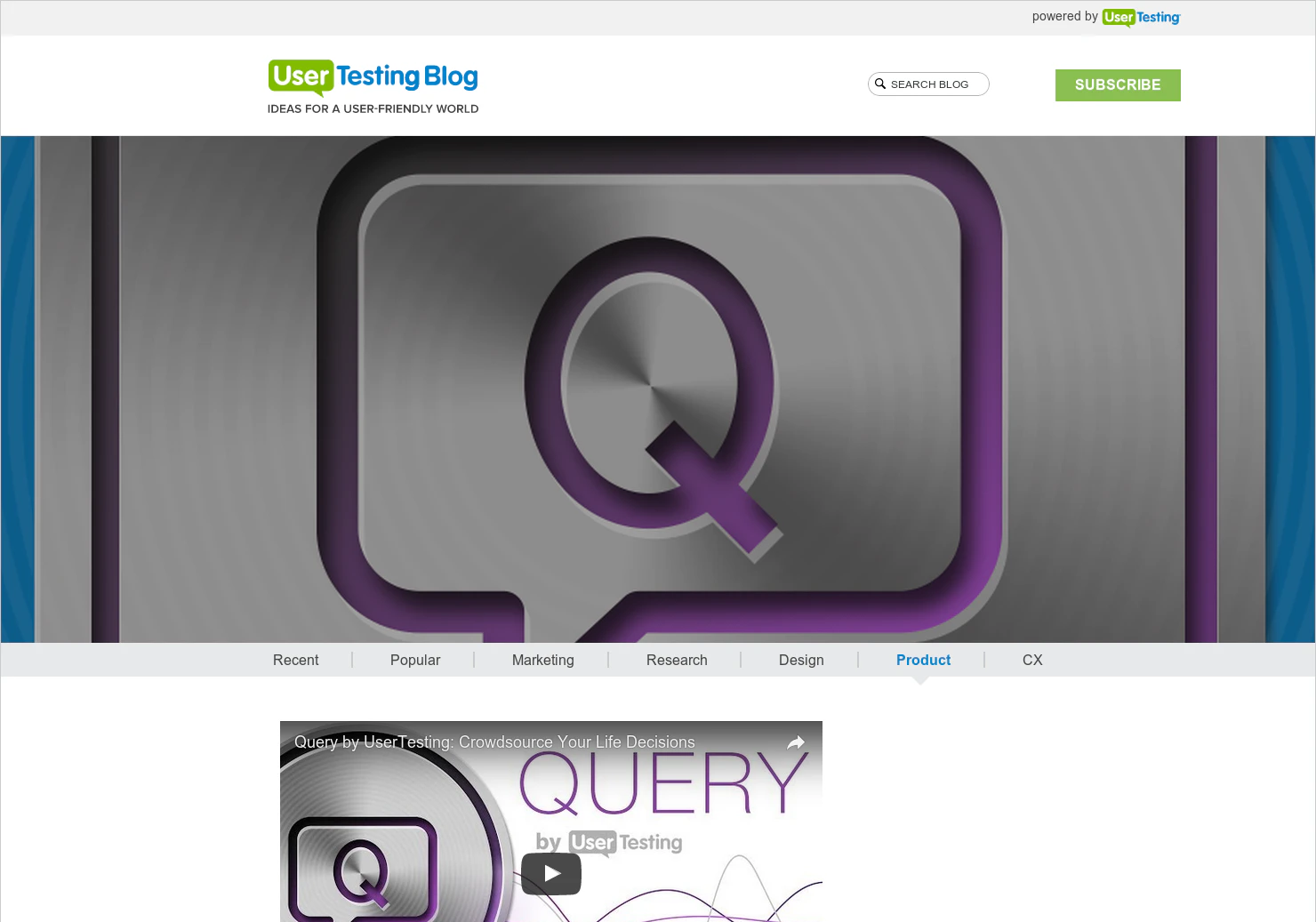 Query by UserTesting