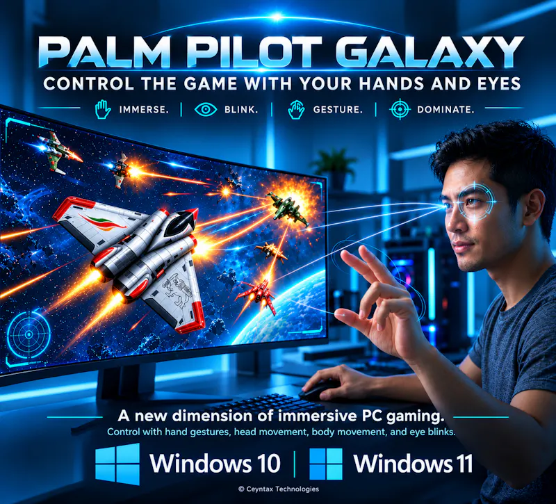 Palm Pilot-Galaxy - Gesture Control Game screenshot 3