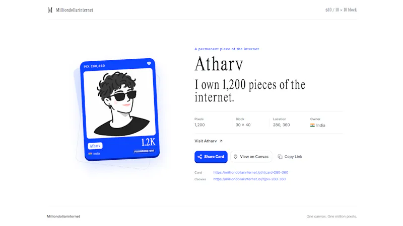 Milliondollarinternet screenshot 2