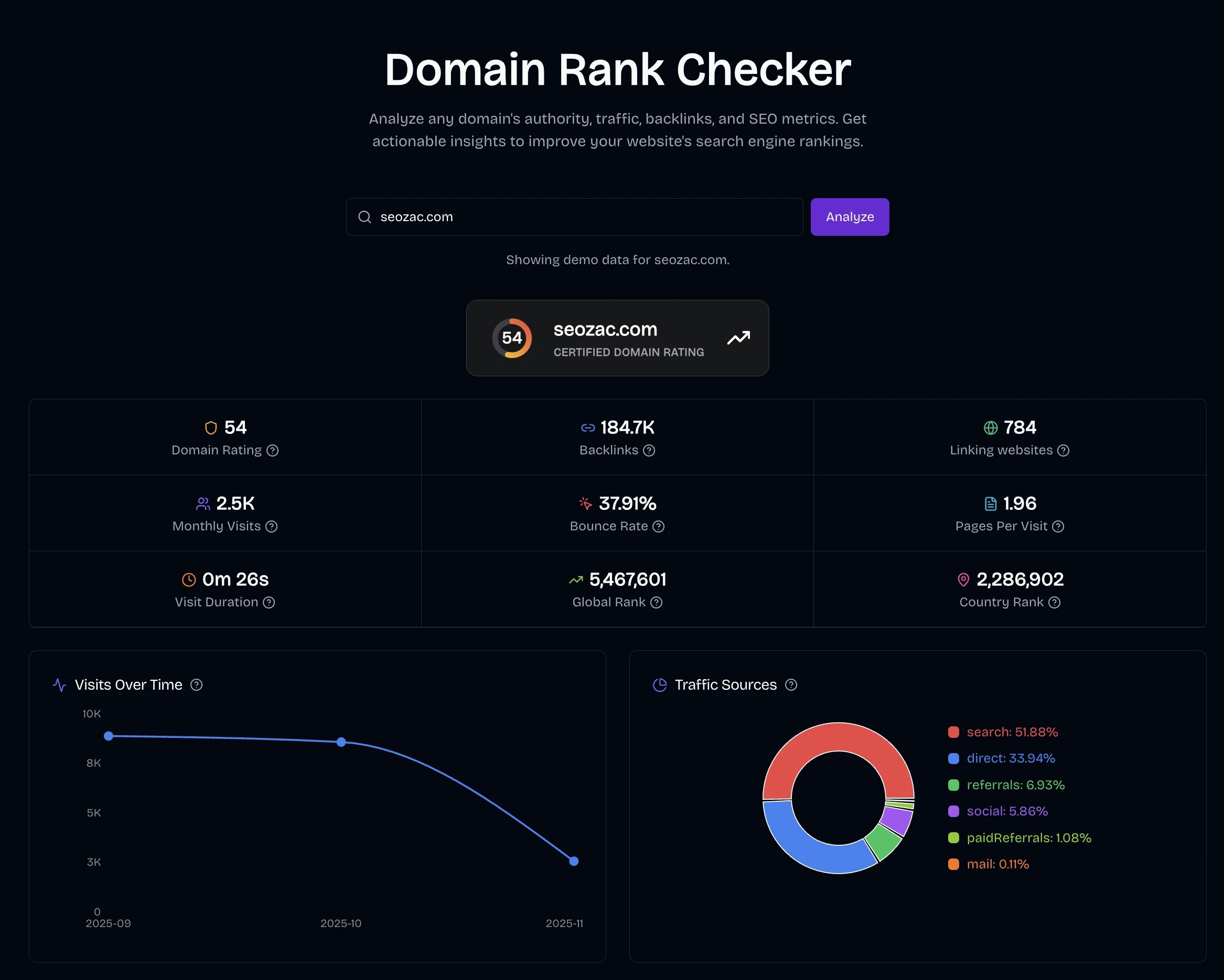 Domain Rank App screenshot 3