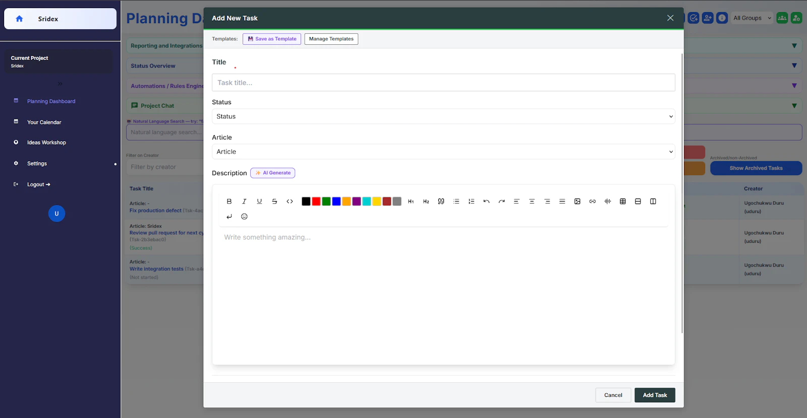 Sridex screenshot 3