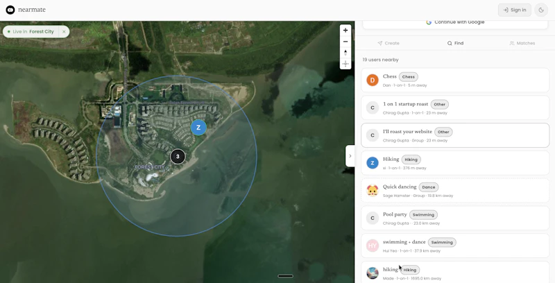 Nearmate screenshot 1