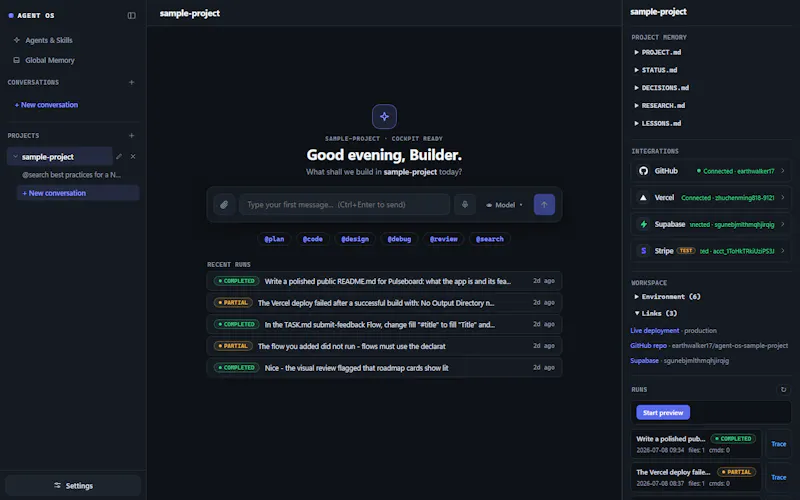 Agent OS screenshot 4
