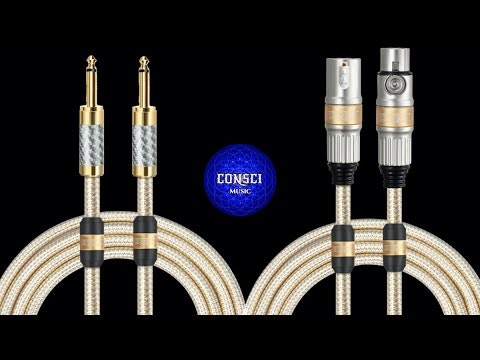 Consci Music Gold Plated XLR & TS Cable gallery image