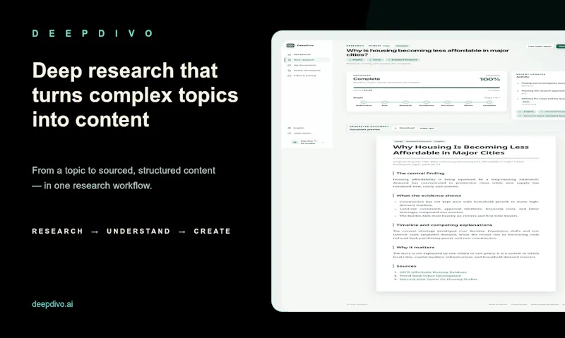 DeepDivo screenshot 1