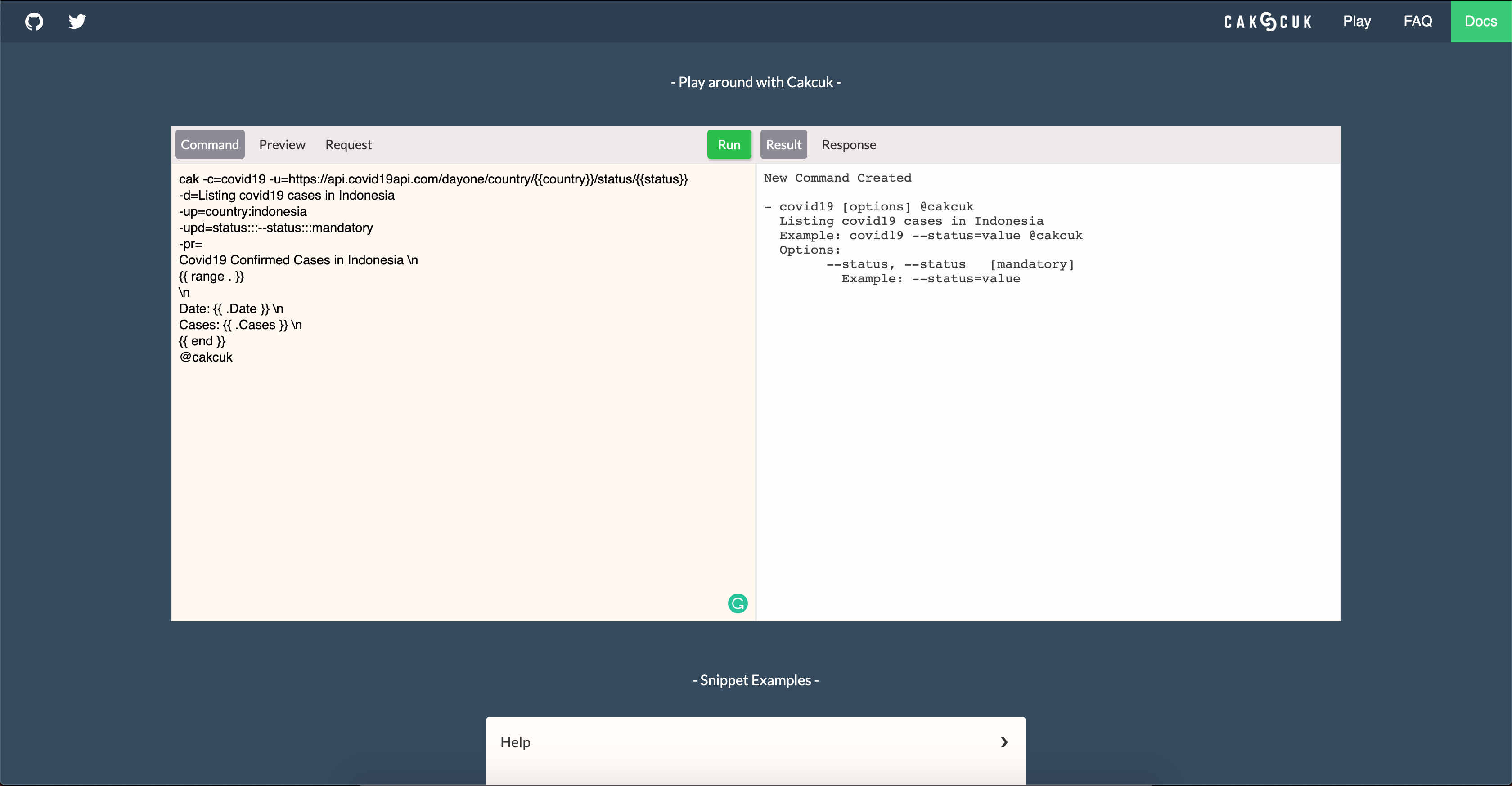 Cakcuk • Command Bot Interface gallery image