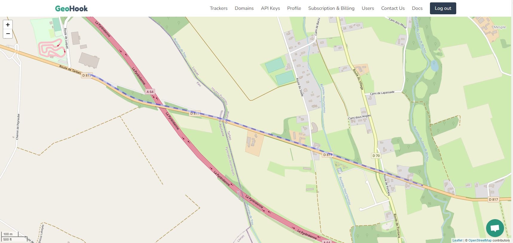 وسائط geohook - تتبع وتخطيط وإنشاء Webhooks للكيانات المتحركة الجيولوجية 3