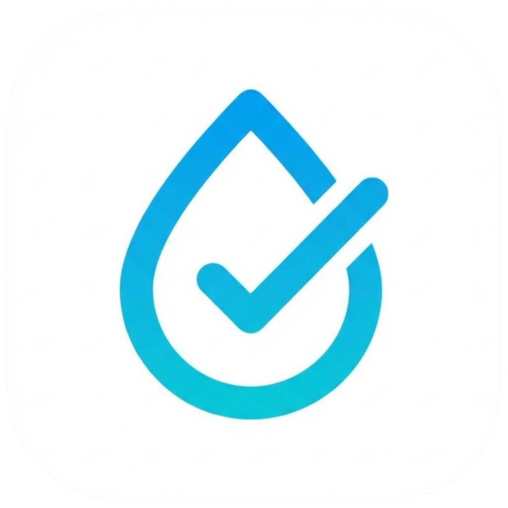 Pool Service Log - Product Hunt launch logo and brand identity