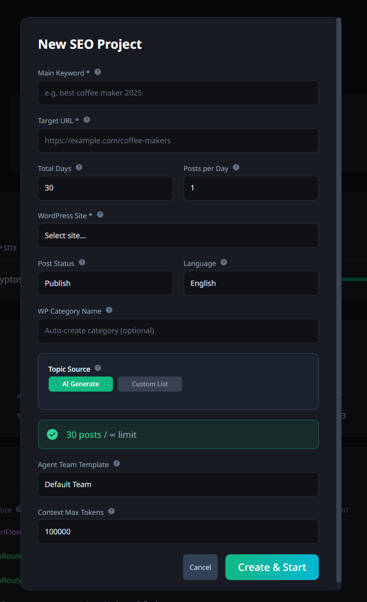 SEOAgent.Team - Screenshot 4 showing product features and functionality