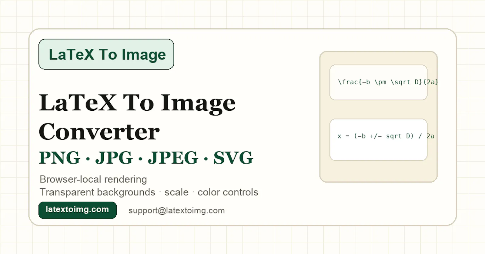 LaTeX To Image screenshot 4
