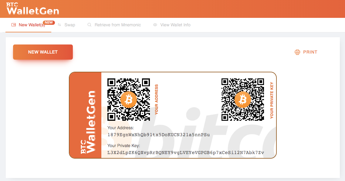 BTCwalletGen gallery image