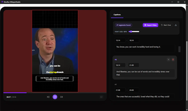 WhisperStudio screenshot 2