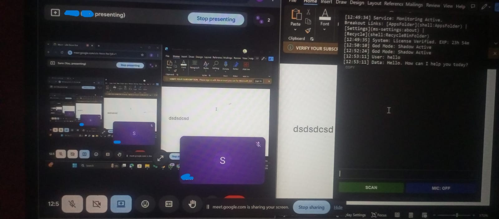 AI Exam inyAssistant - Main product screenshot demonstrating key features and user interface