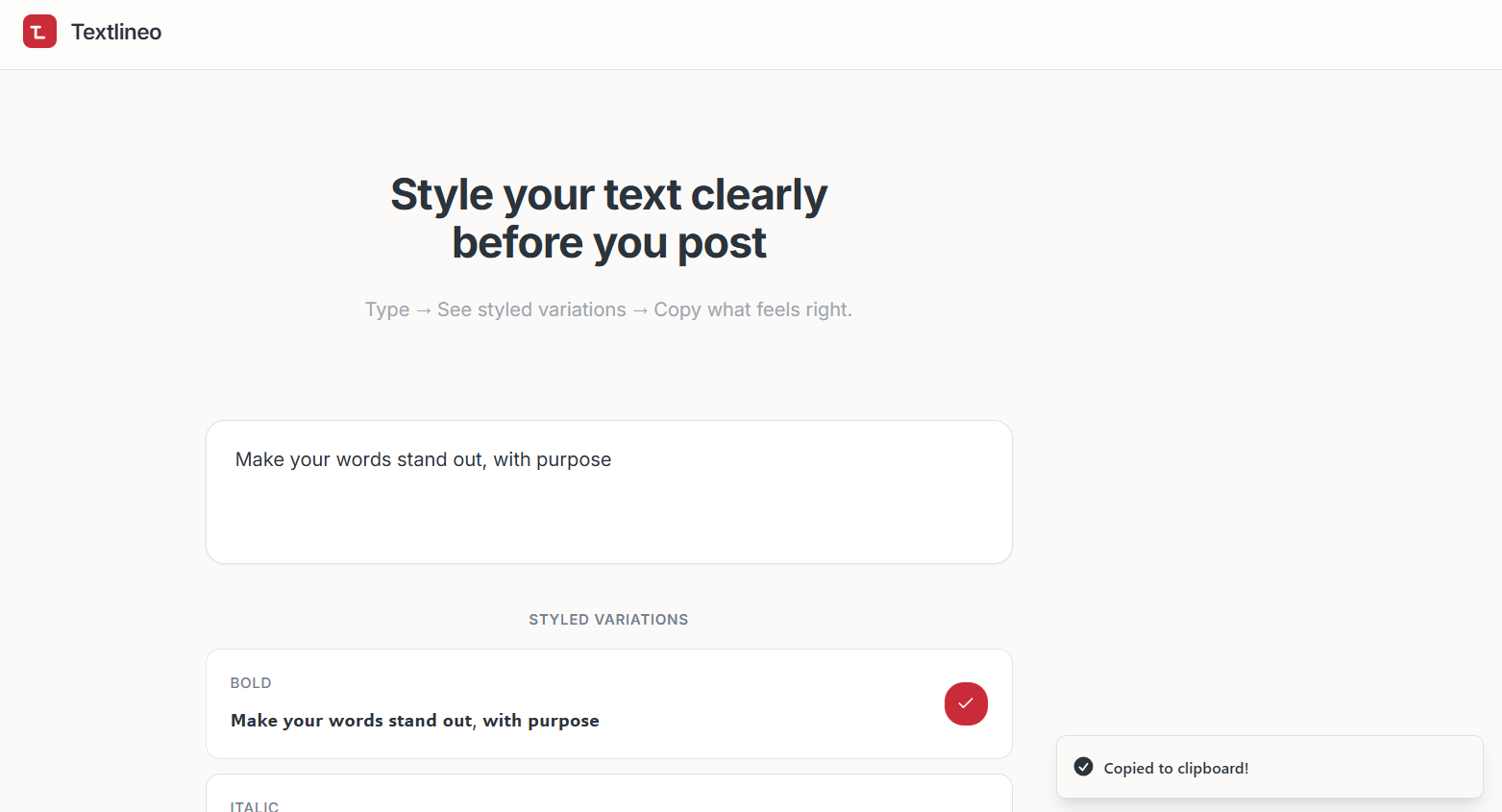 Textlineo - Screenshot 2 preview