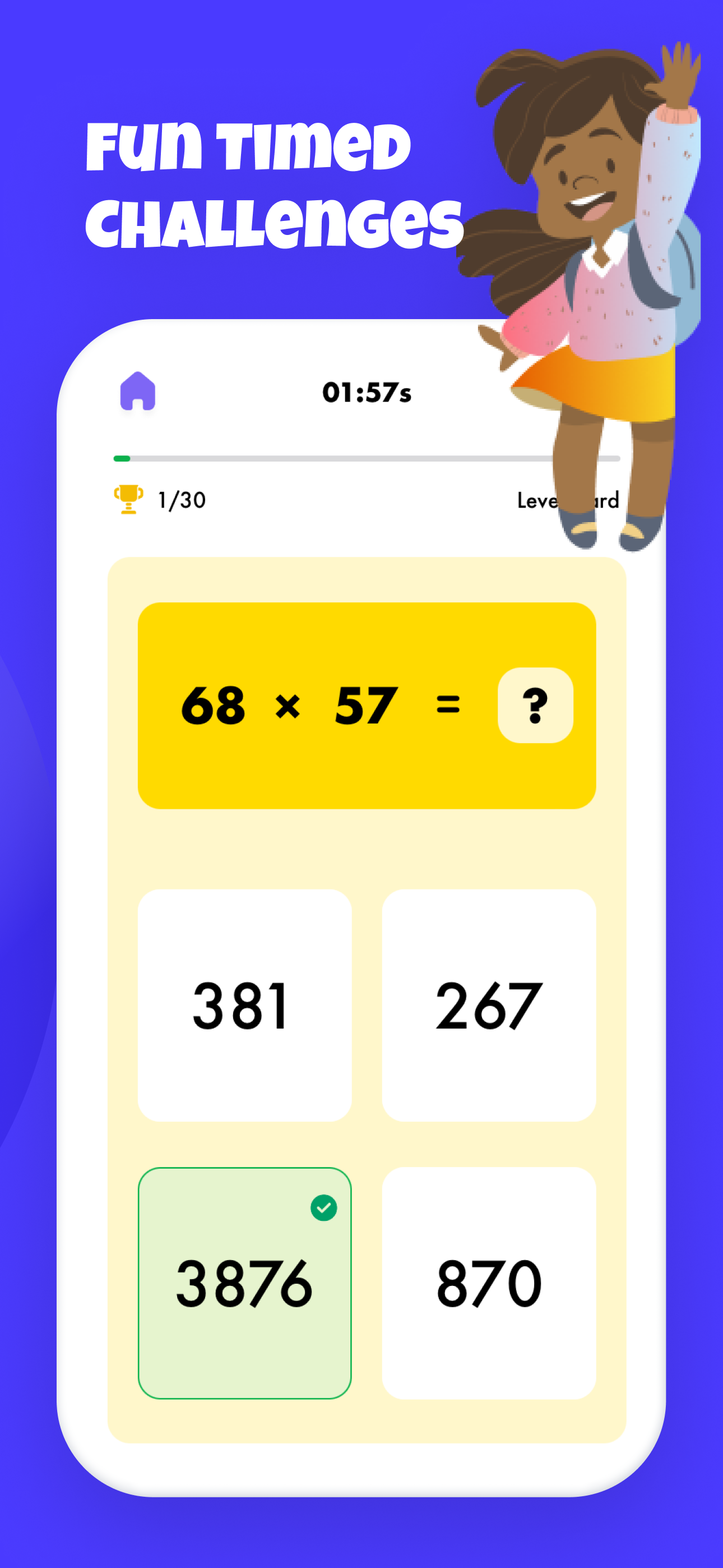 Studente di matematica: divertenti giochi di matematica - I migliori puzzle di quiz matematica media 3