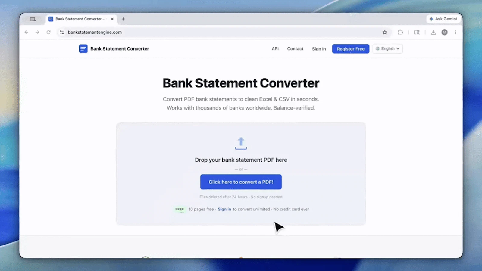 Bank Statement Engine screenshot 1 (video preview)