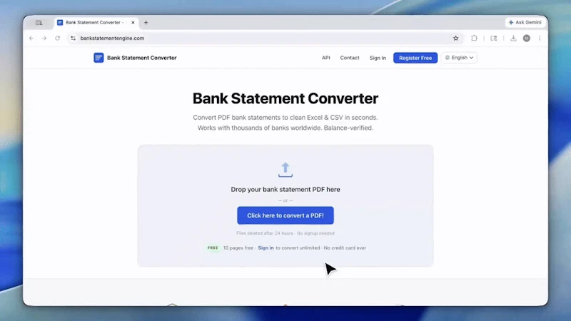 Bank Statement Engine screenshot 1 (video preview)