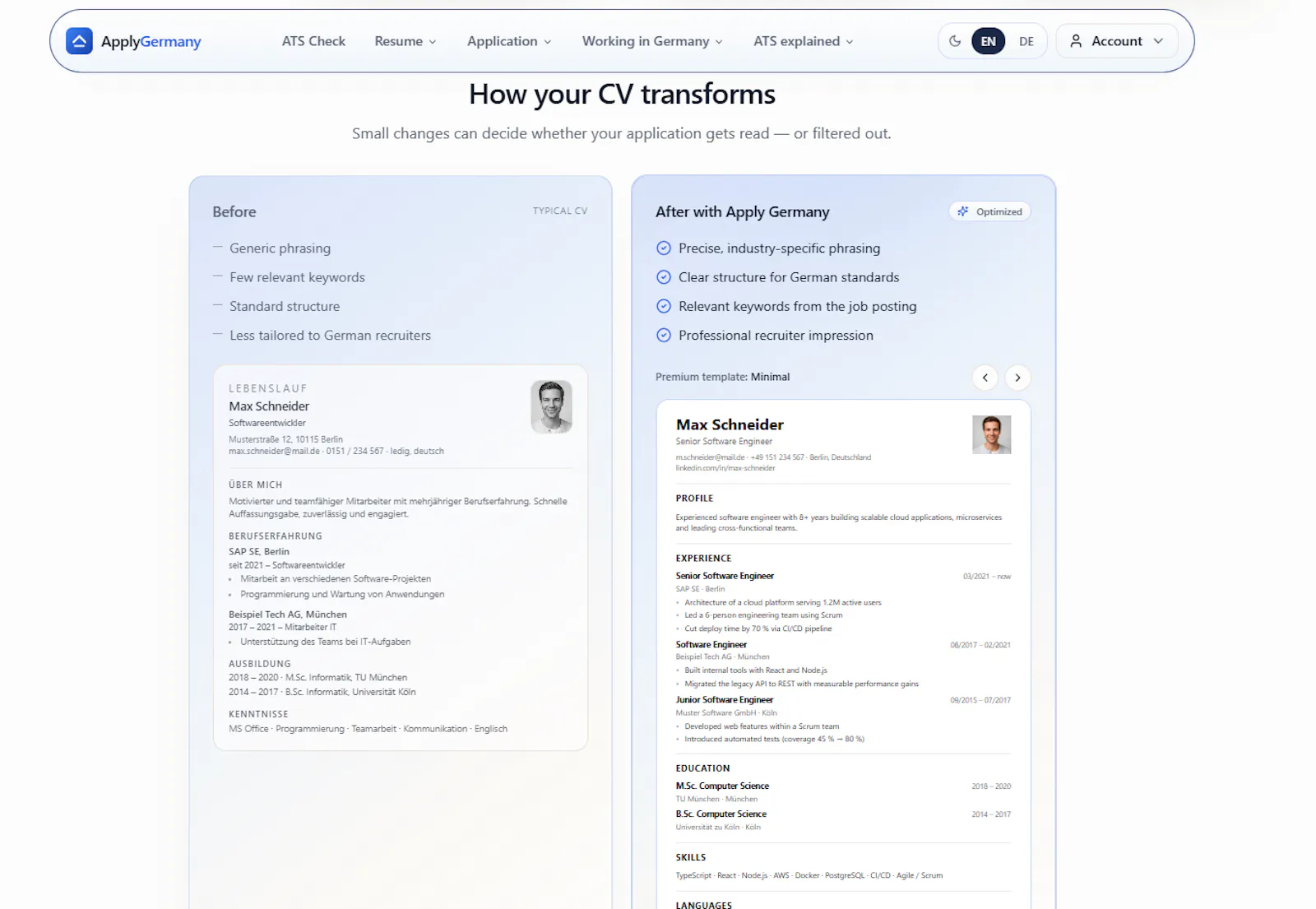 Apply Germany screenshot 3