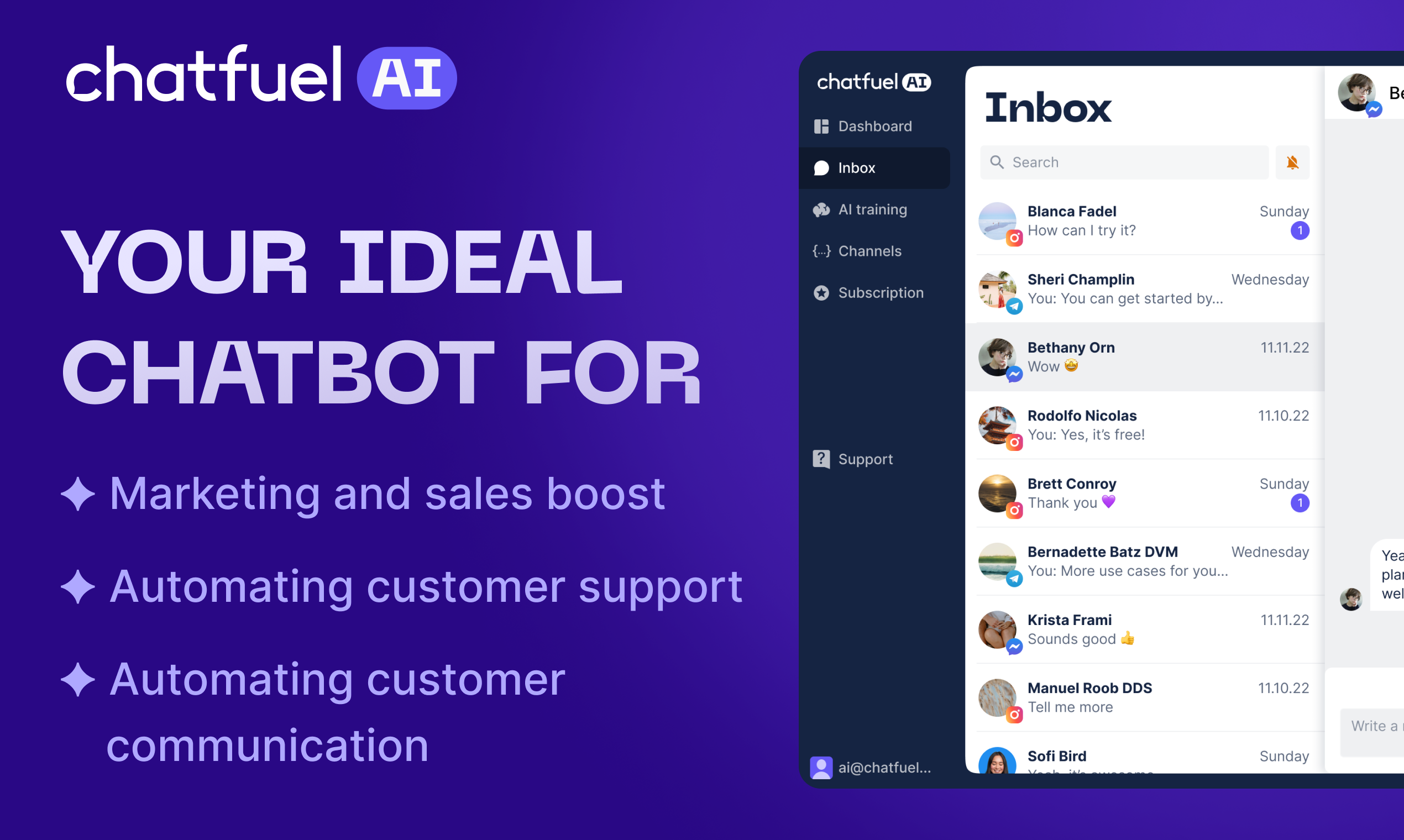 Chatfuel AI - Take customer communication to the next level | Product Hunt