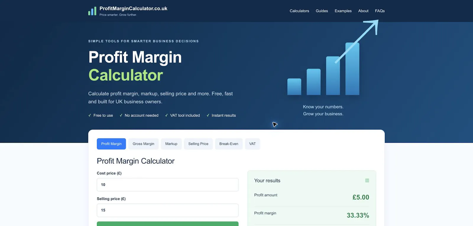 Profit Margin Calculator screenshot 1