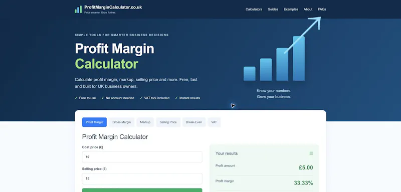 Profit Margin Calculator screenshot 1