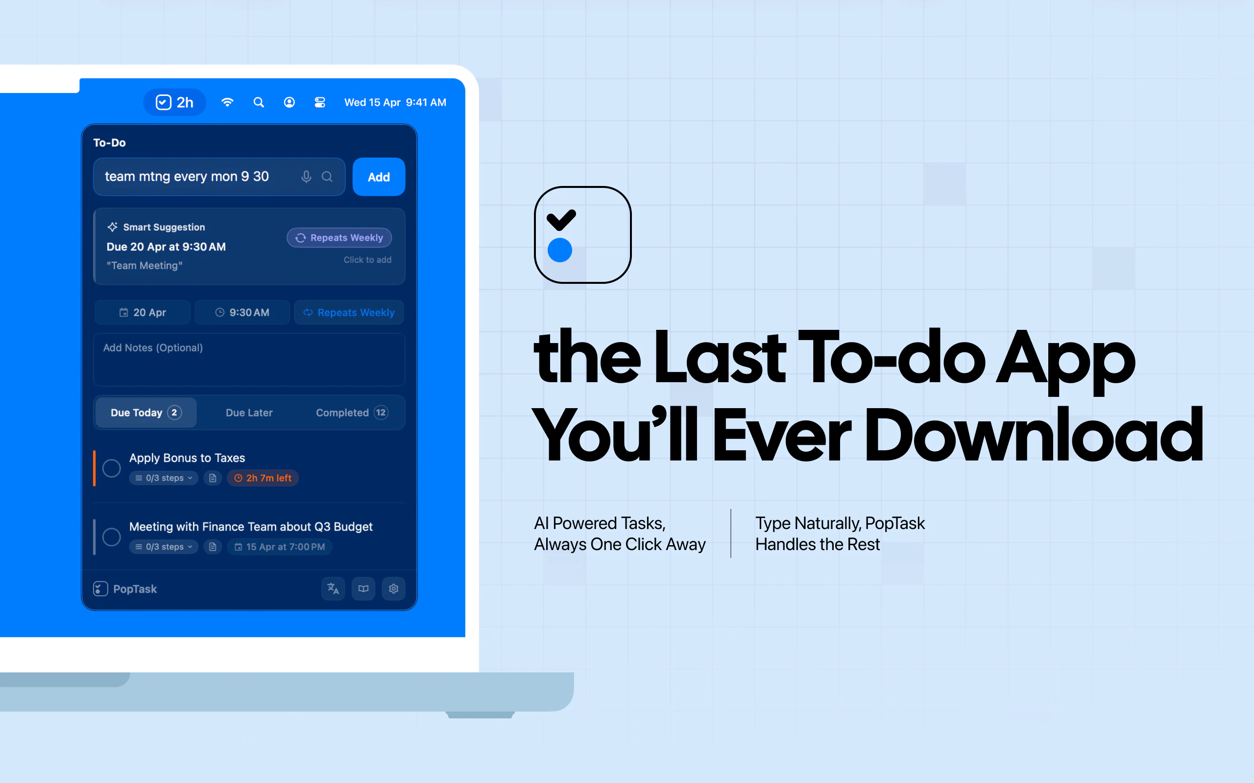 PopTask v2.0 screenshot 1