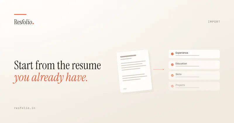 Resfolio screenshot 2
