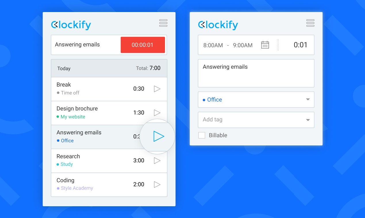 Clockify Extension gallery image