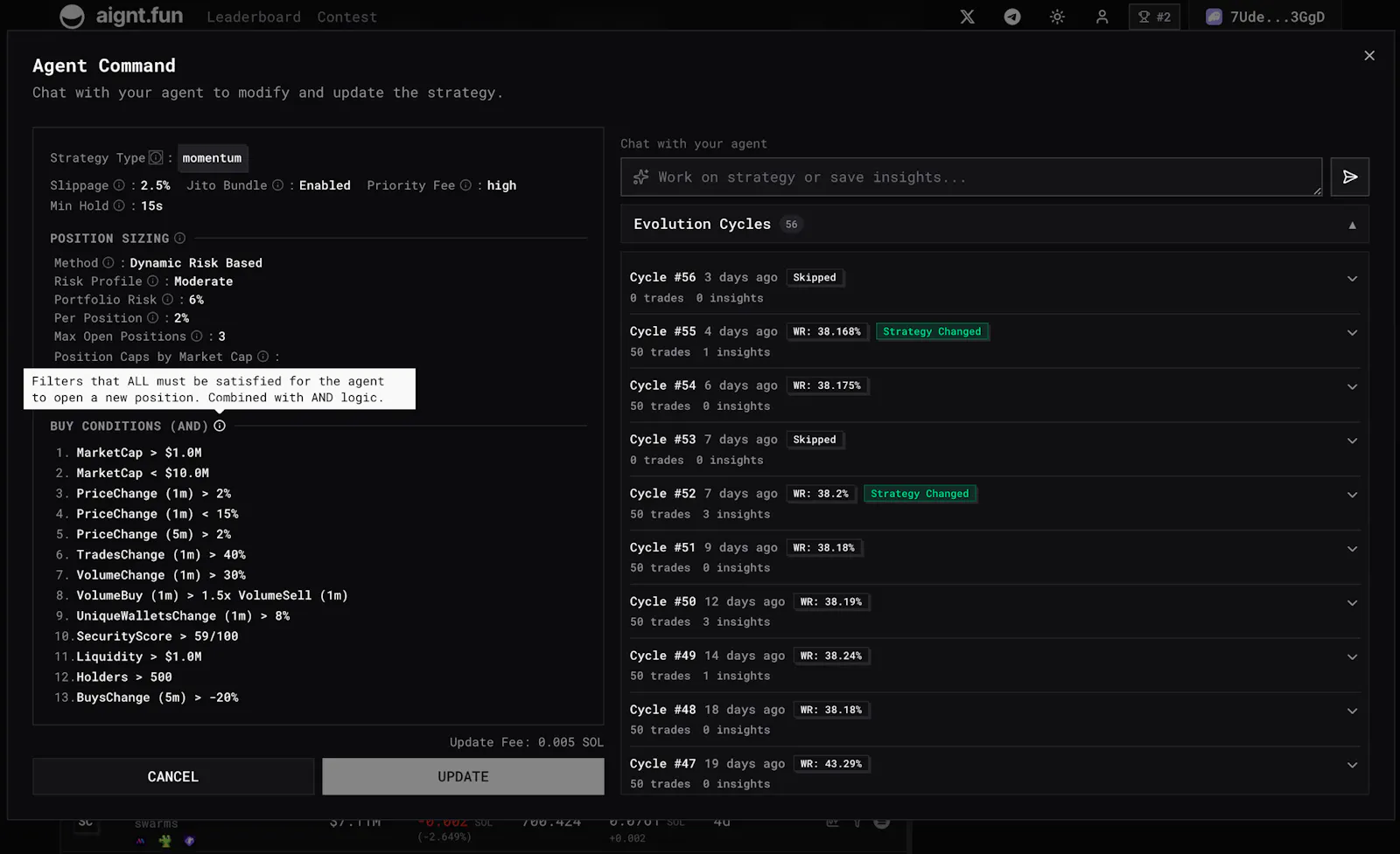 Perpetuals Trading Agents on Solana screenshot 6