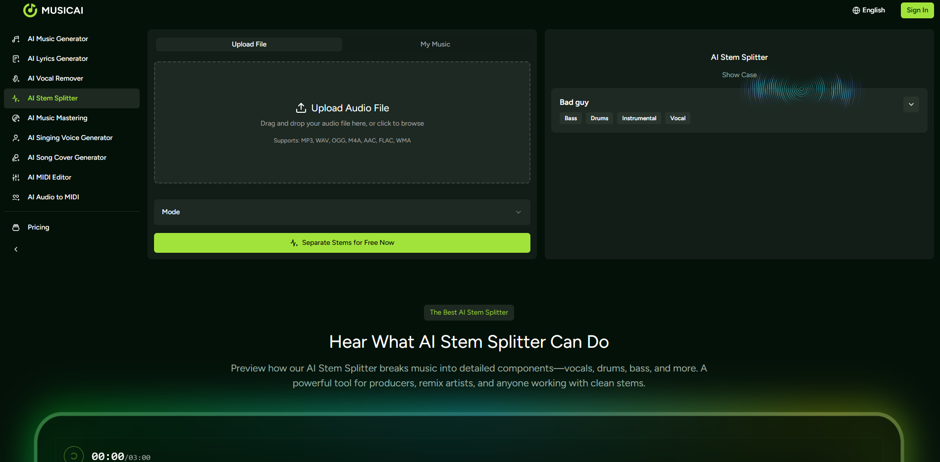 MusicAI: Revolutionizing Music Creation gallery image