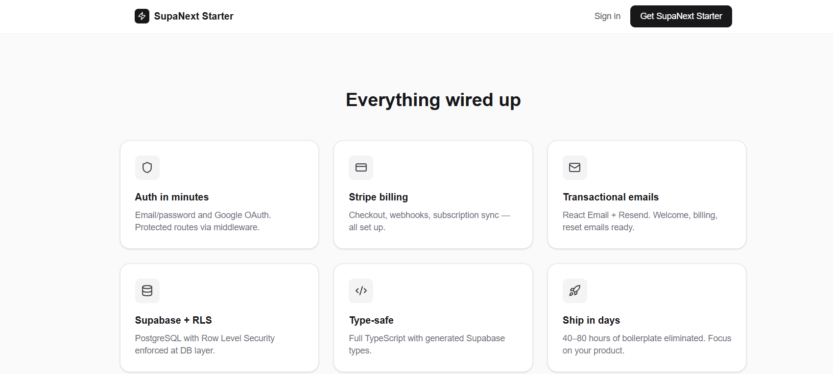 SupaNext Starter gallery image