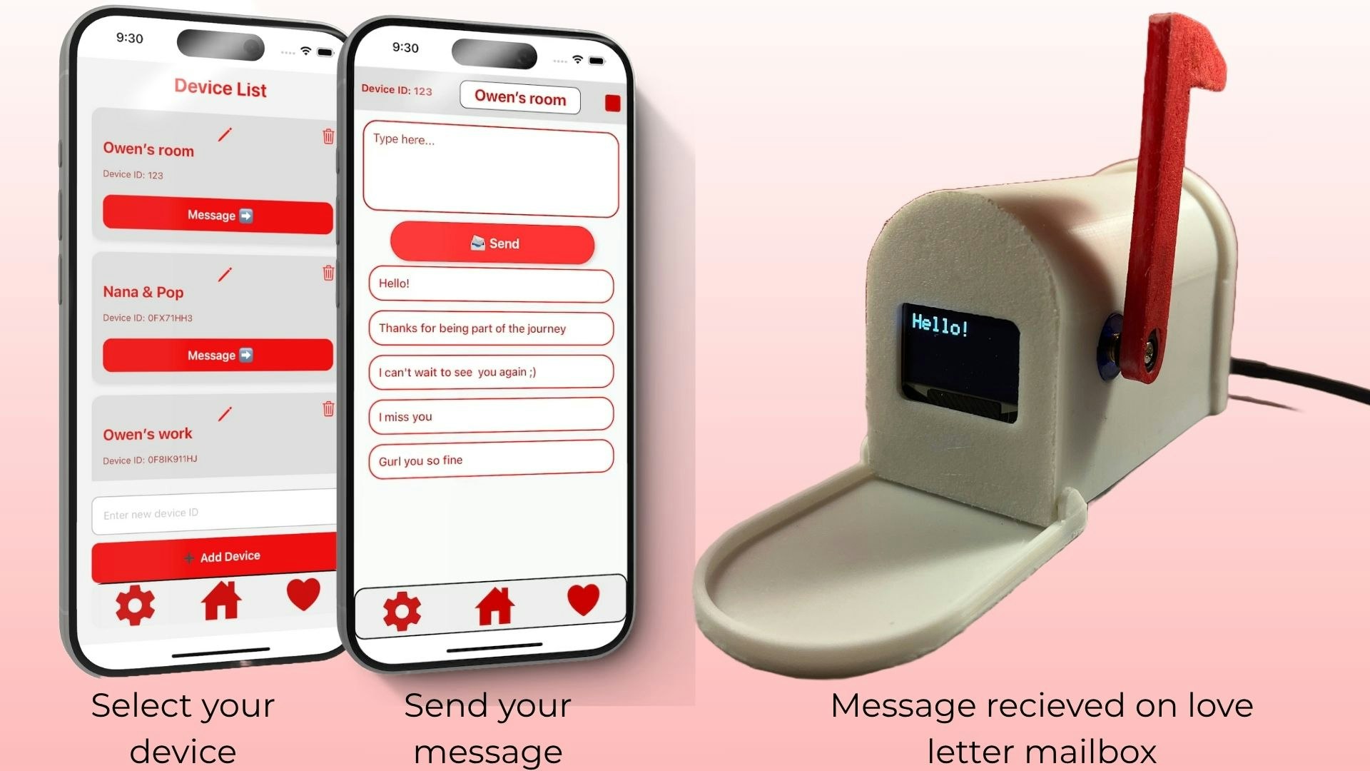 Love Letter - A wifi connected mailbox for messaging loved ones media 2