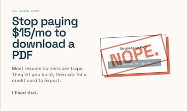 Private Resume Builder gallery image