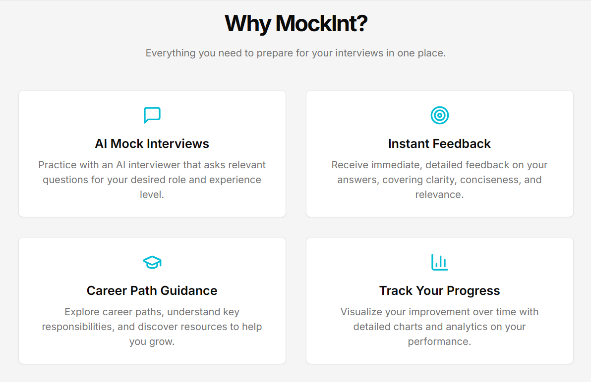 Mídia 2 de Mockint - Prepare -se, aumente sua confiança, para qualquer função no trabalho.