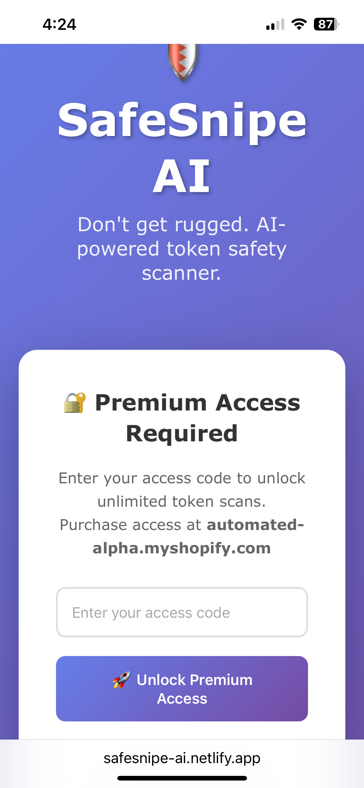 SafeSnipe AI  gallery image