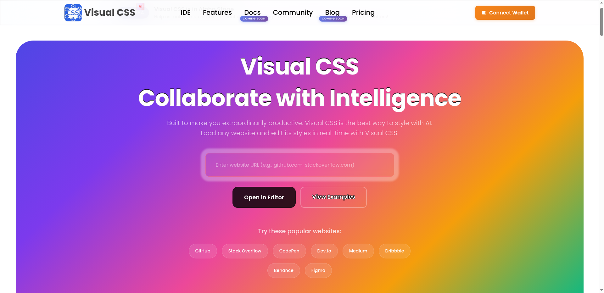 وسائط CSS البصرية - CSS المرئية تتعاون مع الذكاء.لا يوجد ترميز مطلوب 1