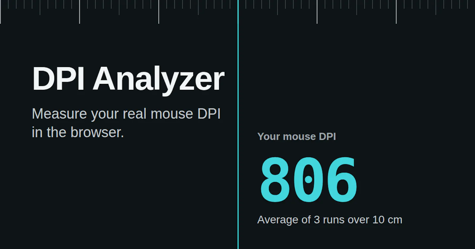 DPI Analyzer screenshot 1